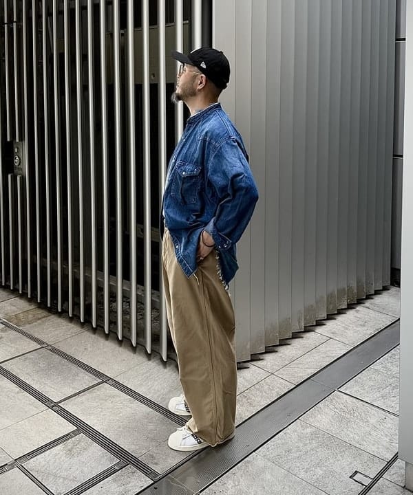 林 義人さんの「BEAMS PLUS / ウエストポイントクロス ミリタリー トラウザーズ」を使ったコーディネート