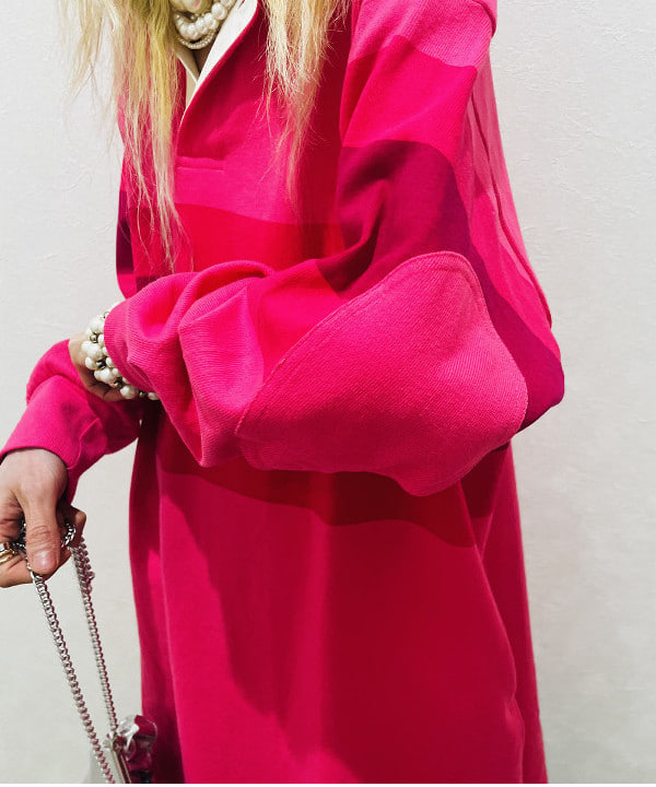 ひるてぃさんの「BEAMS WOMEN｜BEAMS BOY / プリント ラグビージャージー ワンピース」を使ったコーディネート