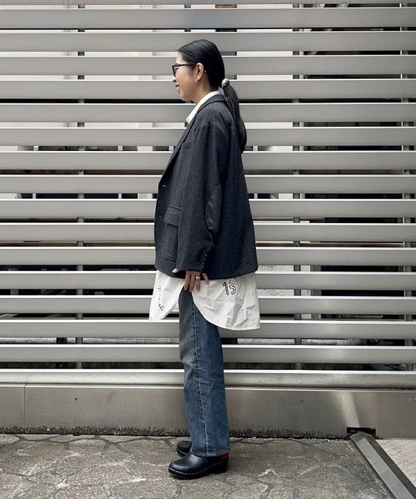 ミナミマリコさんの「BEAMS WOMEN｜BEAMS BOY / 25mm WASH ベルト」を使ったコーディネート