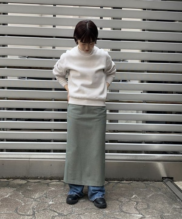 中川　ゆららさんの「BEAMS WOMEN｜Demi-Luxe BEAMS / 8ｍｍ パール ネックレス」を使ったコーディネート