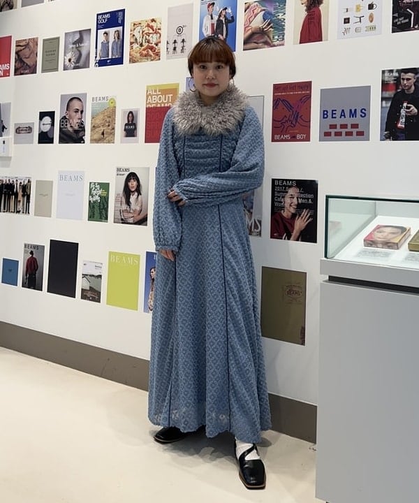 渡邊 舞さんの「BEAMS WOMEN｜Ray BEAMS / ジャカード カットアウト ワンピース」を使ったコーディネート