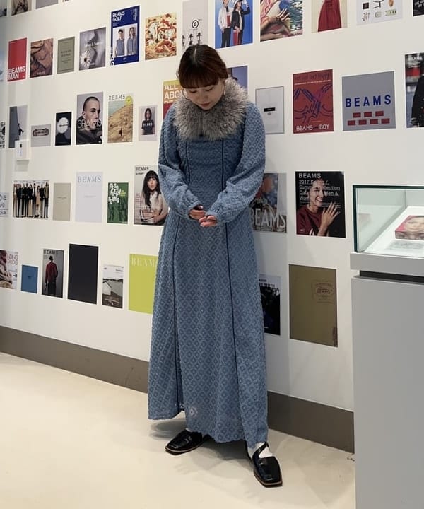 渡邊 舞さんの「BEAMS WOMEN｜Ray BEAMS / ジャカード カットアウト ワンピース」を使ったコーディネート