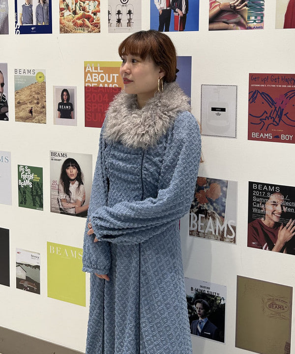 渡邊 舞さんの「BEAMS WOMEN｜Ray BEAMS / ジャカード カットアウト ワンピース」を使ったコーディネート