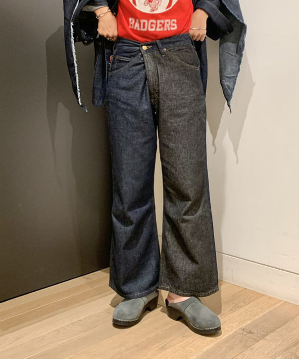 矢野(青木)優香さんの「BEAMS WOMEN｜Lee × maturely / 別注 Indigo & Black Denim Loco Jacket」を使ったコーディネート