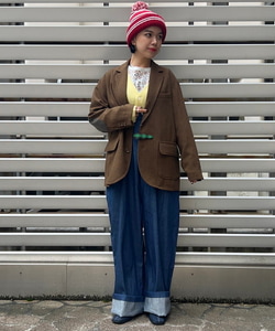 BEAMS BOY（ビームス ボーイ）Yarmo / High Rise Brace Trousers