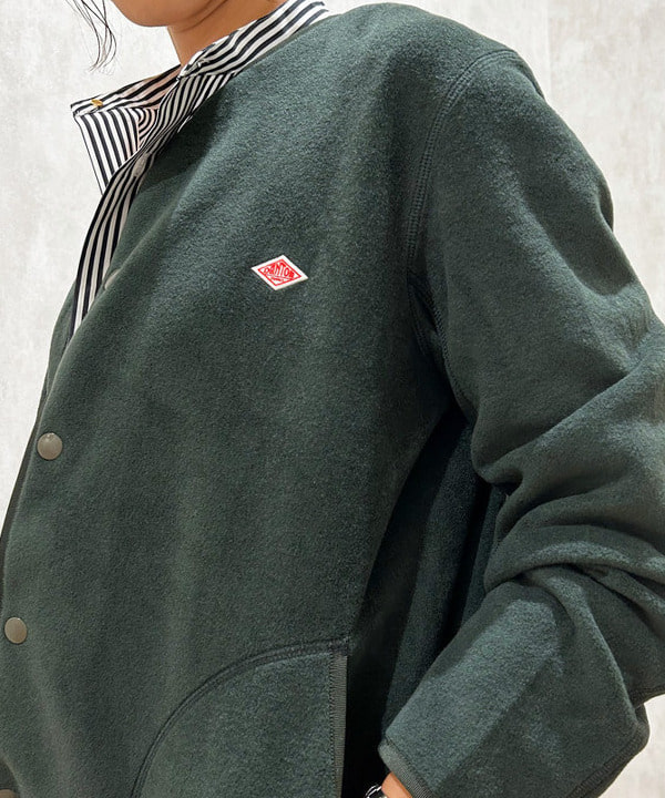 川口 恵さんの「BEAMS WOMEN｜DANTON / ノーカラー フリース ジャケット」を使ったコーディネート
