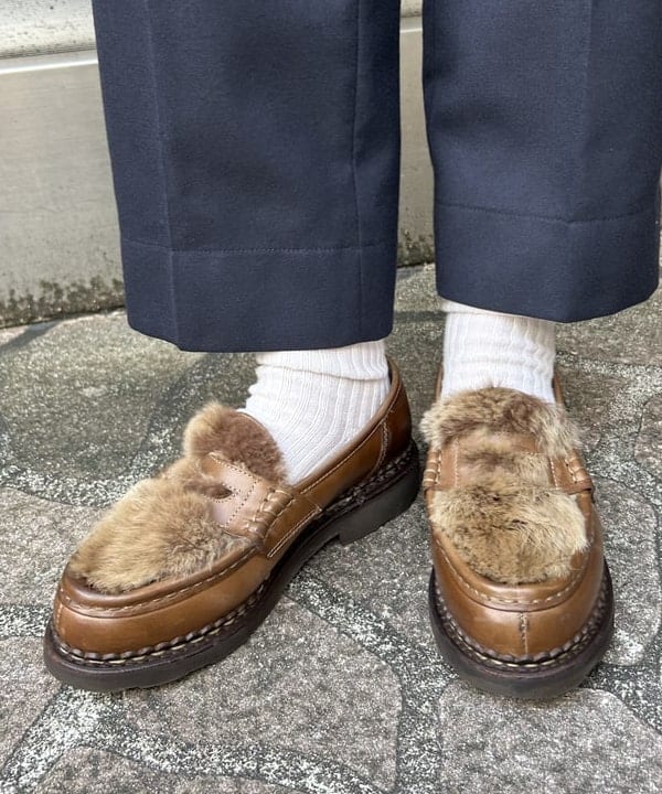 まつむさんの「BEAMS WOMEN｜BEAMS BOY / ポリエステル ウール シンチ バック スラックス」を使ったコーディネート