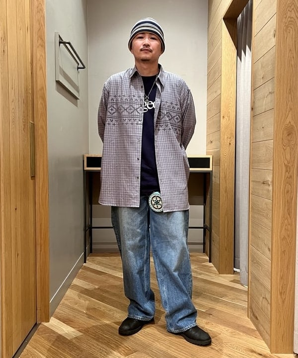 新里 京介さんの「BEAMS WOMEN｜BEAMS / ノルディック チェック シャツ」を使ったコーディネート