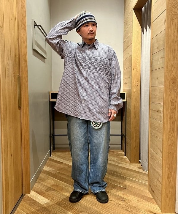 新里 京介さんの「BEAMS WOMEN｜BEAMS / ノルディック チェック シャツ」を使ったコーディネート