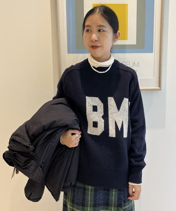 ミナミマリコさんの「BEAMS WOMEN｜BEAMS BOY / ミリタリー リブ ロングソックス」を使ったコーディネート