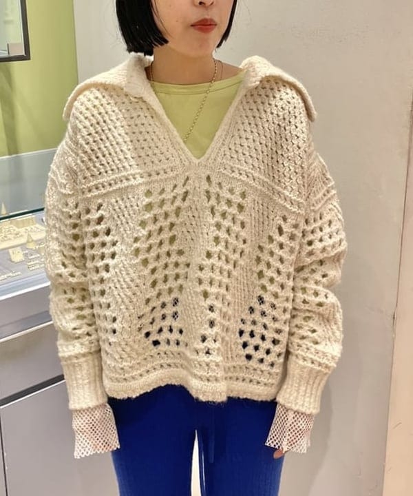 キホさんの「BEAMS WOMEN｜Ray BEAMS / メッシュ キリカエ Tシャツ」を使ったコーディネート
