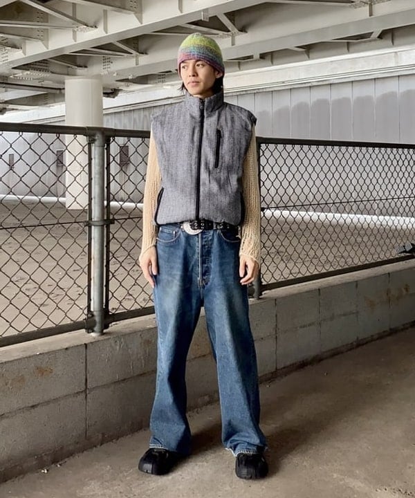 beams future archive  buggy fit denim