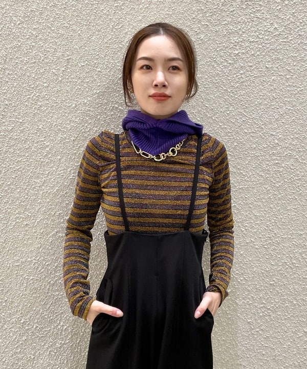 カタヤマ アヤさんの「BEAMS WOMEN｜キルティング ノーカラー ブルゾン」を使ったコーディネート