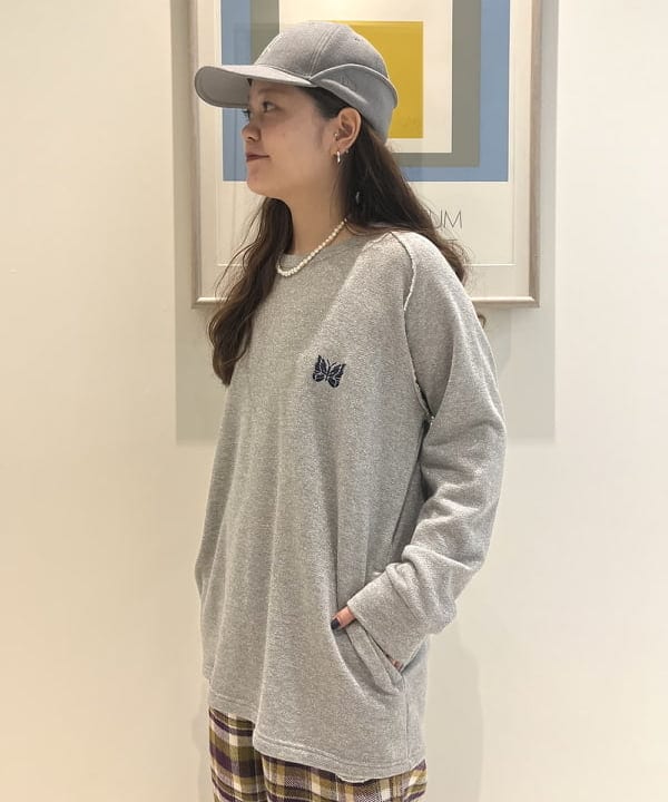 NEEDLES×BEAMS BOY 別注 Glirrery Sweat Crew