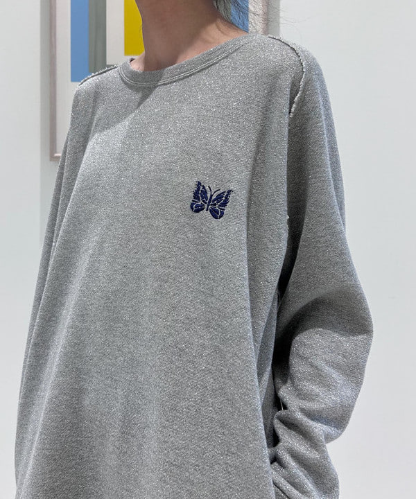 NEEDLES×BEAMS BOY 別注 Glirrery Sweat Crew