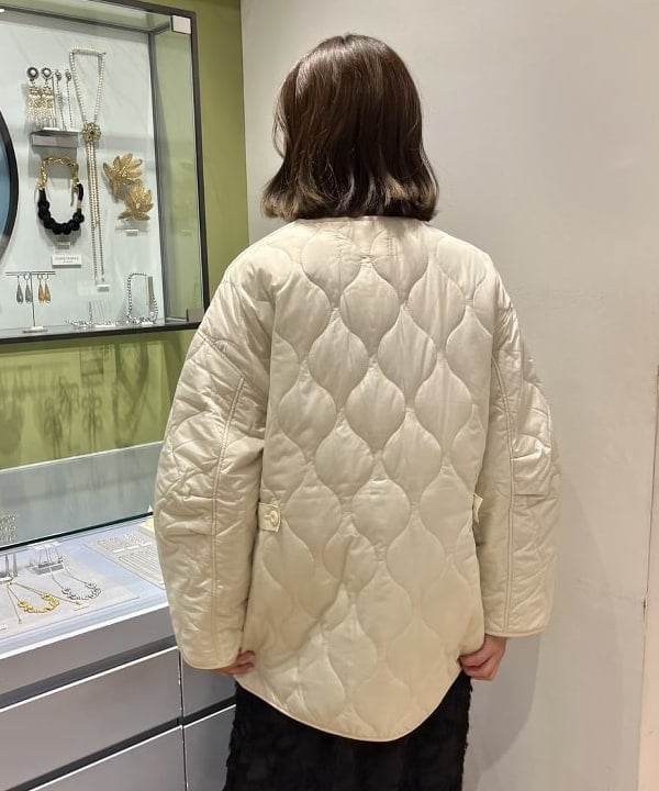 Yumenoさんの「BEAMS WOMEN｜キルティング ノーカラー ブルゾン」を使ったコーディネート