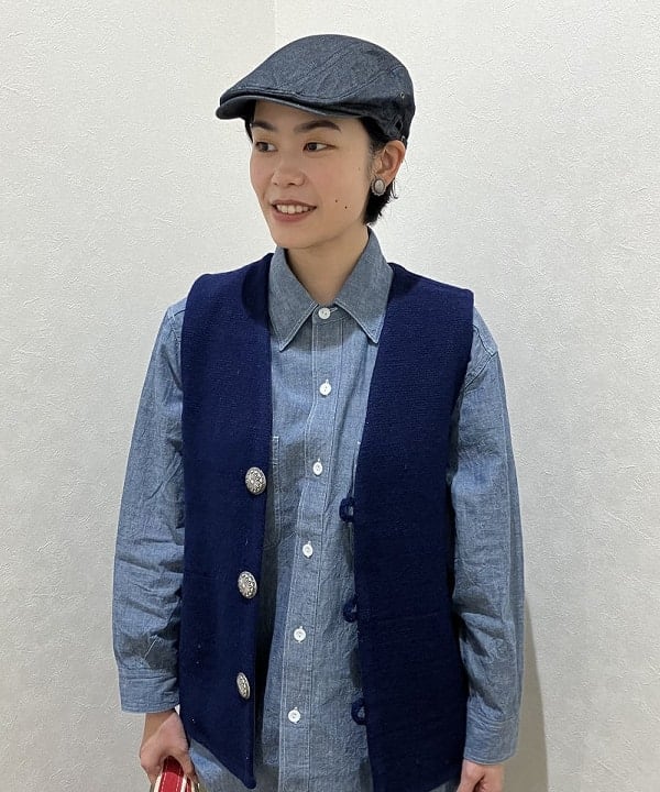 葵さんの「BEAMS WOMEN｜【別注】BUZZ RICKSON'S / シャンブレー ロングスリーブ シャツ」を使ったコーディネート