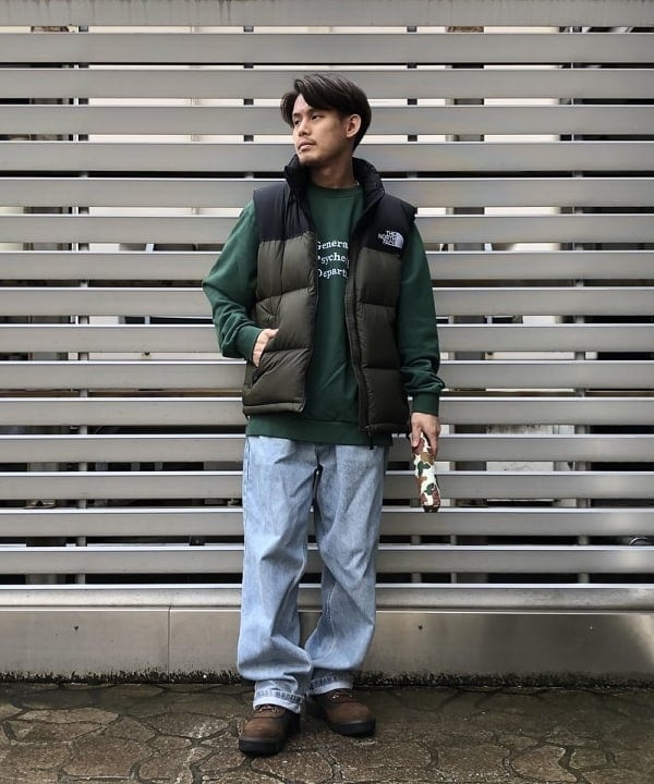 ホサカさんの「BEAMS WOMEN｜THE NORTH FACE / Nuptse Vest」を使ったコーディネート