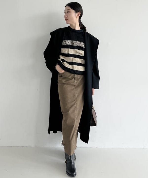 隈元 楓さんの「BEAMS WOMEN｜upper hights × Demi-Luxe BEAMS / 別注THE HERENA スカート」を使ったコーディネート