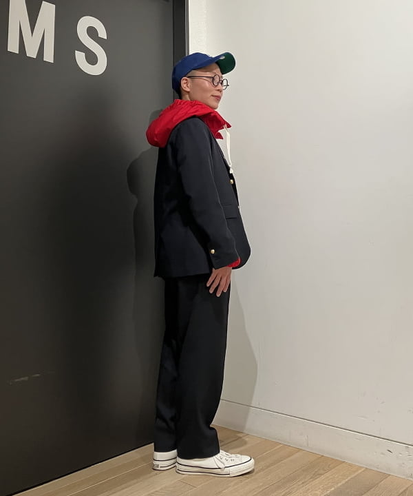 土田 達也さんの「BEAMS WOMEN｜BEAMS BOY / ポリエステル ウール 3ボタン ブレザー」を使ったコーディネート