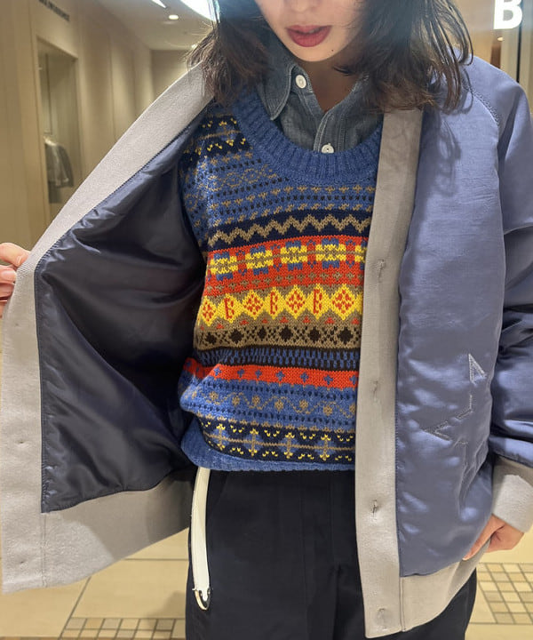 サワイさんの「BEAMS WOMEN｜【別注】BUZZ RICKSON'S / シャンブレー ロングスリーブ シャツ」を使ったコーディネート