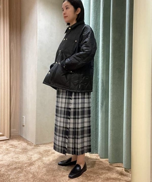 RIEKOさんの「BEAMS WOMEN｜Demi-Luxe BEAMS / スムースレザー ローファー」を使ったコーディネート
