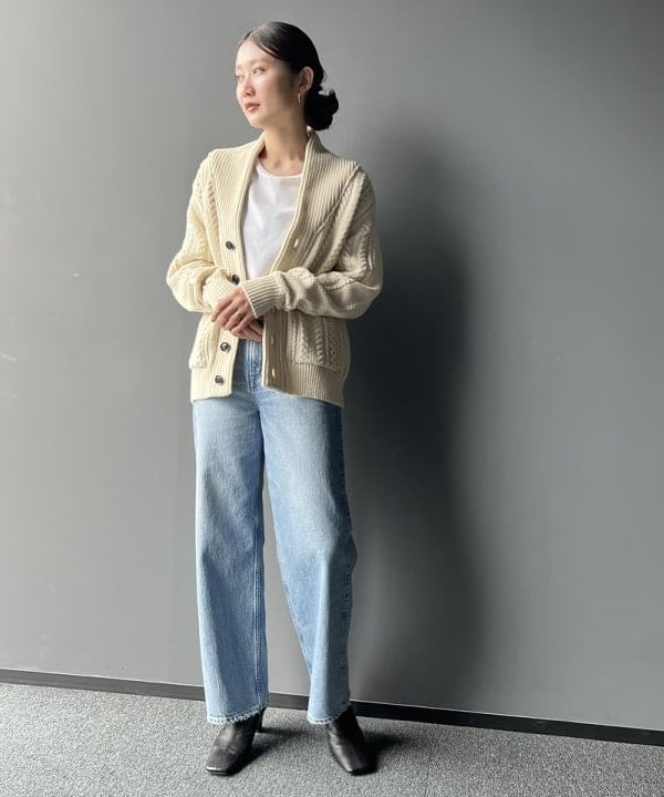 隈元 楓さんの「BEAMS WOMEN｜upper hights / THE NIECE デニムパンツ」を使ったコーディネート