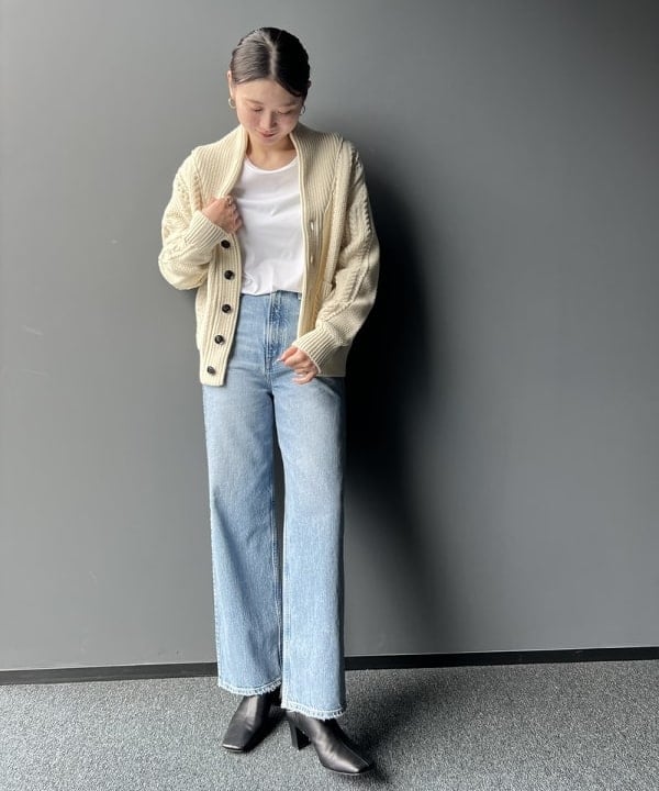 隈元 楓さんの「BEAMS WOMEN｜upper hights / THE NIECE デニムパンツ」を使ったコーディネート