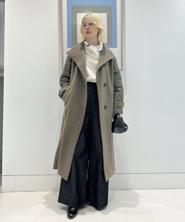 UP NECK OVER DOUBLE COAT 【公式通販】