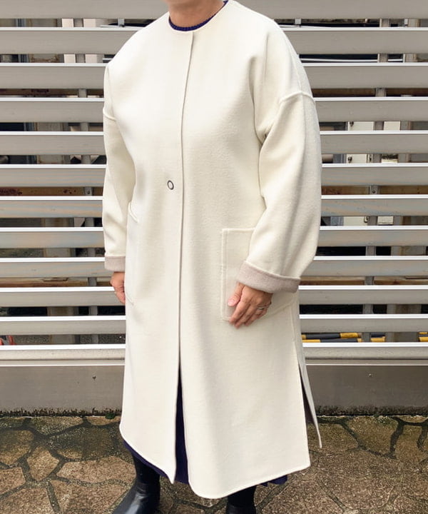 藤井 裕実子さんの「BEAMS WOMEN｜VIOLAd’ORO × Demi-Luxe BEAMS / 別注 エコムートン ミニショルダーバッグ」を使ったコーディネート