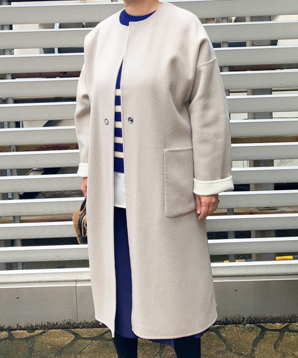 藤井 裕実子さんの「BEAMS WOMEN｜VIOLAd’ORO × Demi-Luxe BEAMS / 別注 エコムートン ミニショルダーバッグ」を使ったコーディネート