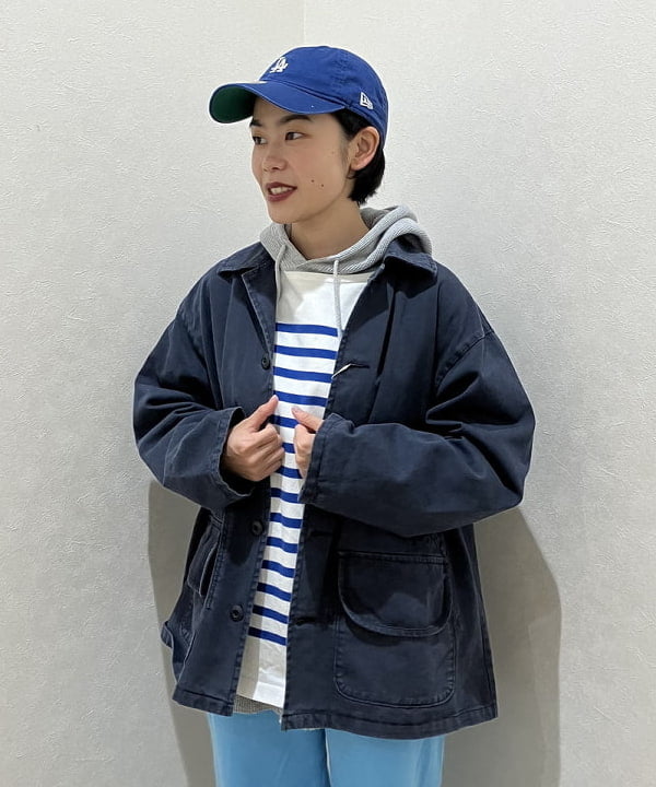 葵さんの「BEAMS WOMEN｜ナバルボーダー ビッグ ボートネック カットソー」を使ったコーディネート