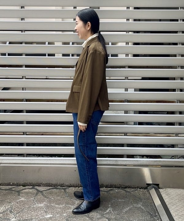 ミナミマリコさんの「BEAMS WOMEN｜Monitaly / Extra Long 3/4 Clincher Belt」を使ったコーディネート
