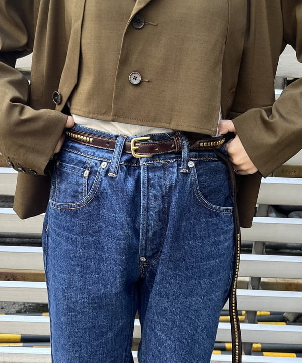 ミナミマリコさんの「BEAMS WOMEN｜Monitaly / Extra Long 3/4 Clincher Belt」を使ったコーディネート