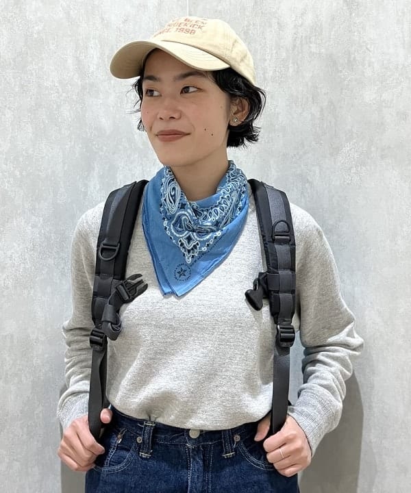 葵さんの「BEAMS WOMEN｜ブロード リブ クルーネック スウェット」を使ったコーディネート