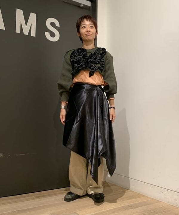 矢野(青木)優香さんの「BEAMS WOMEN｜BEAMS BOY / がま口 ビッグ ポーチ」を使ったコーディネート