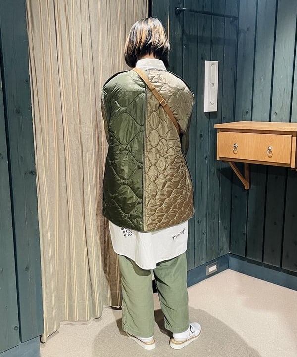 つぼさんの「BEAMS WOMEN｜BEAMS BOY / ボーイ メモリープリント ワンピース」を使ったコーディネート