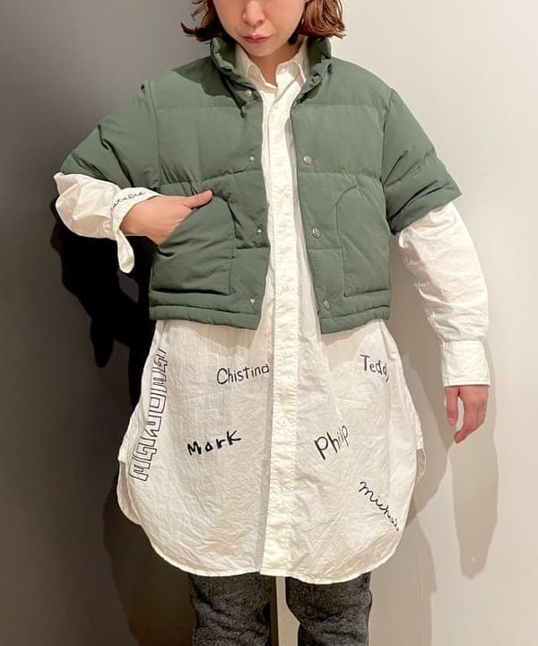 みかみさんの「BEAMS WOMEN｜BEAMS BOY / ボーイ メモリープリント ワンピース」を使ったコーディネート