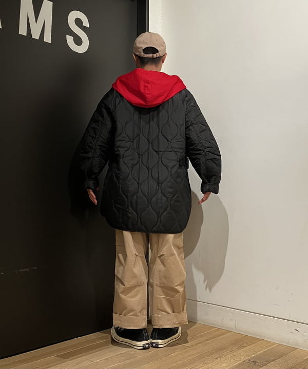 土田 達也さんの「BEAMS WOMEN｜キルティング ノーカラー ブルゾン」を使ったコーディネート