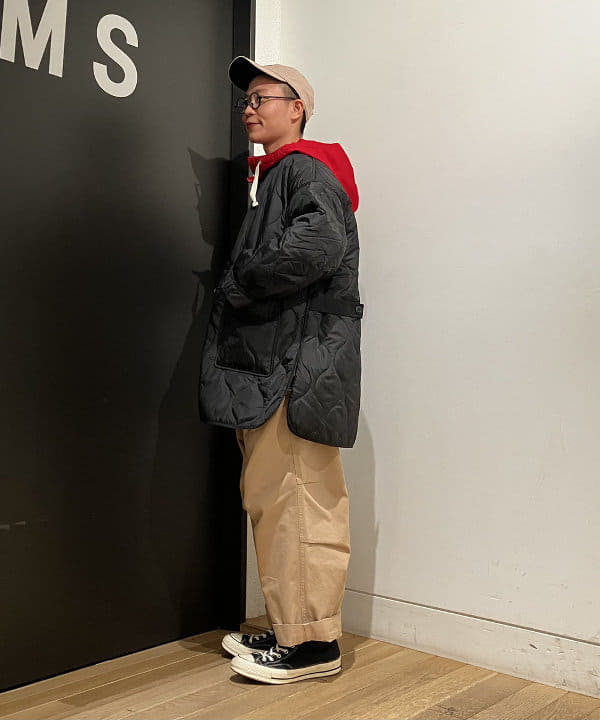 土田 達也さんの「BEAMS WOMEN｜キルティング ノーカラー ブルゾン」を使ったコーディネート