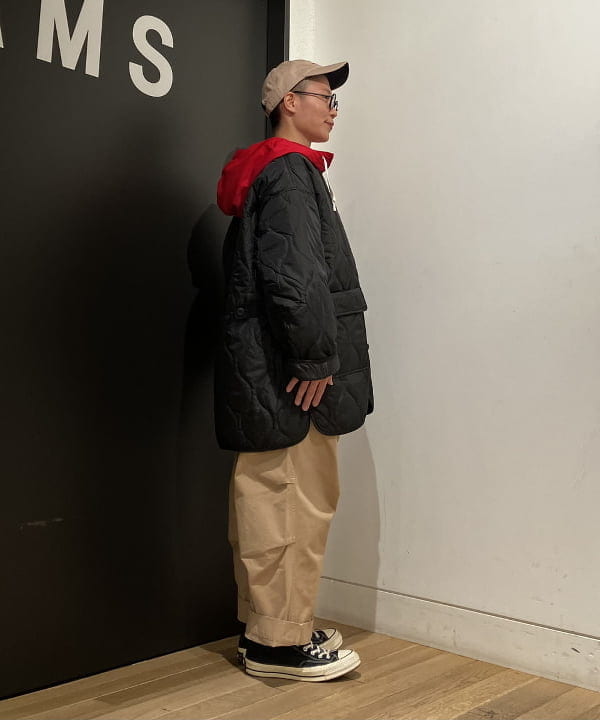 土田 達也さんの「BEAMS WOMEN｜キルティング ノーカラー ブルゾン」を使ったコーディネート