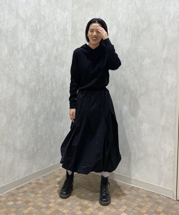 吉田 花さんの「BEAMS WOMEN｜Healthknit × BEAMS BOY / ワッフル プルオーバー パーカ」を使ったコーディネート