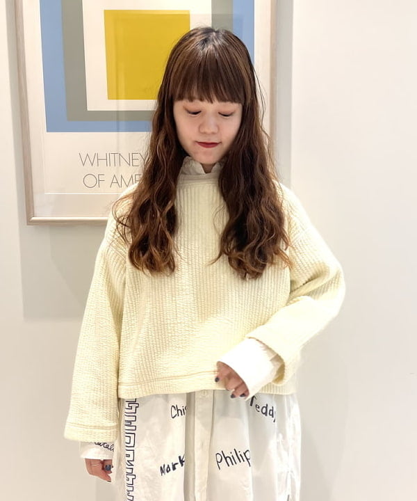 カスタニ モモノさんの「BEAMS WOMEN｜BEAMS BOY / ボーイ メモリープリント ワンピース」を使ったコーディネート