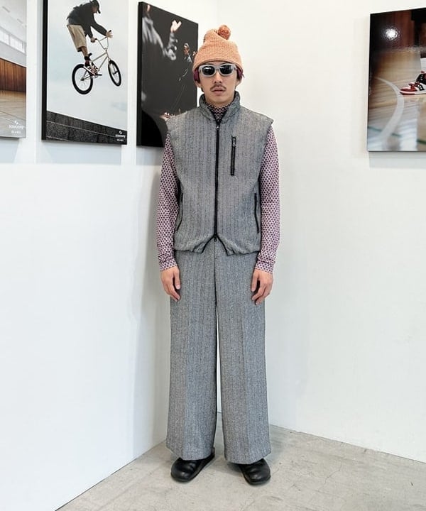 パンツ VAPORIZE / Herringbone Wide Slacks VAPORIZE】Herringbone Wide Slacks