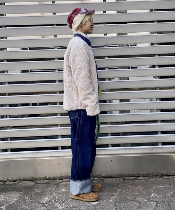 みりさんの「BEAMS WOMEN｜cableami &times; BEAMS BOY / 別注 シャギー チェック キャップ」を使ったコーディネート