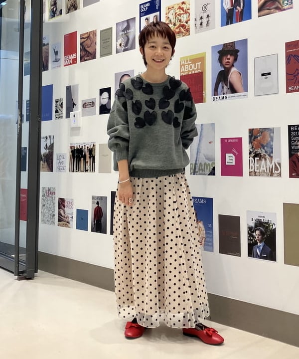 矢野(青木)優香さんの「BEAMS WOMEN｜BEAMS BOY / オペラ パンプス」を使ったコーディネート