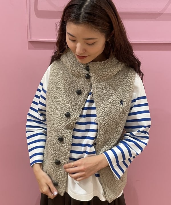 佐々木 南美さんの「BEAMS WOMEN｜ナバルボーダー ビッグ ボートネック カットソー」を使ったコーディネート