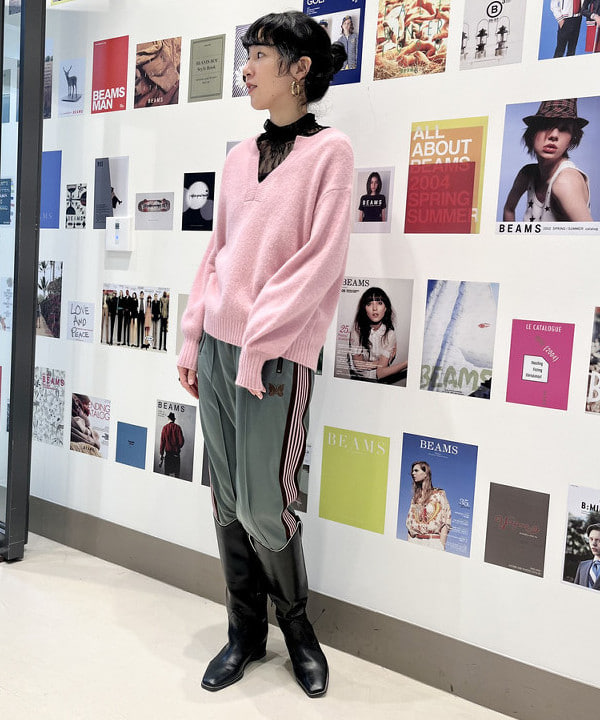 kigoさんの「BEAMS WOMEN｜Ray BEAMS / ストレッチ レース ハイネック トップス」を使ったコーディネート