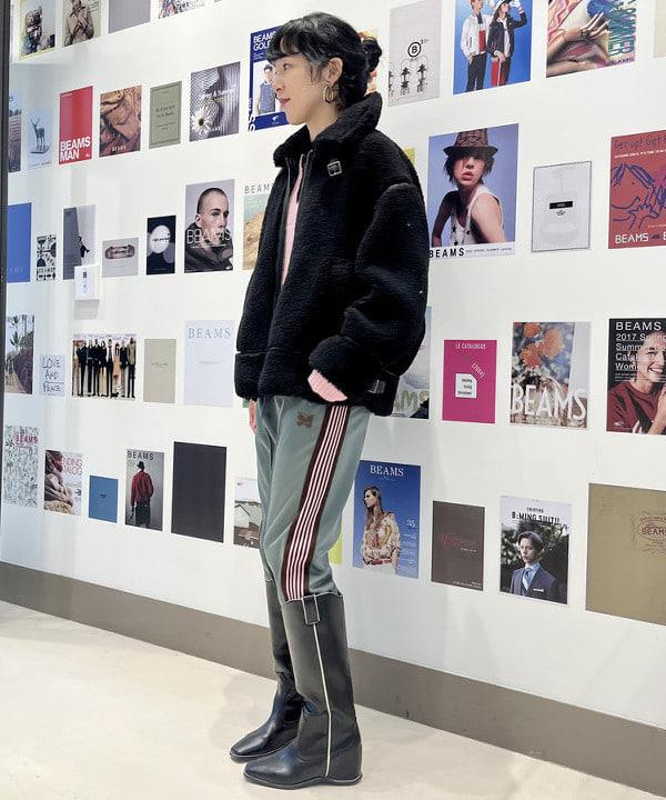 kigoさんの「BEAMS WOMEN｜Ray BEAMS / ストレッチ レース ハイネック トップス」を使ったコーディネート