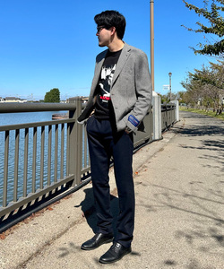 BEAMS T（ビームスT）【SPECIAL PRICE】BLACK RAIN クルーネック
